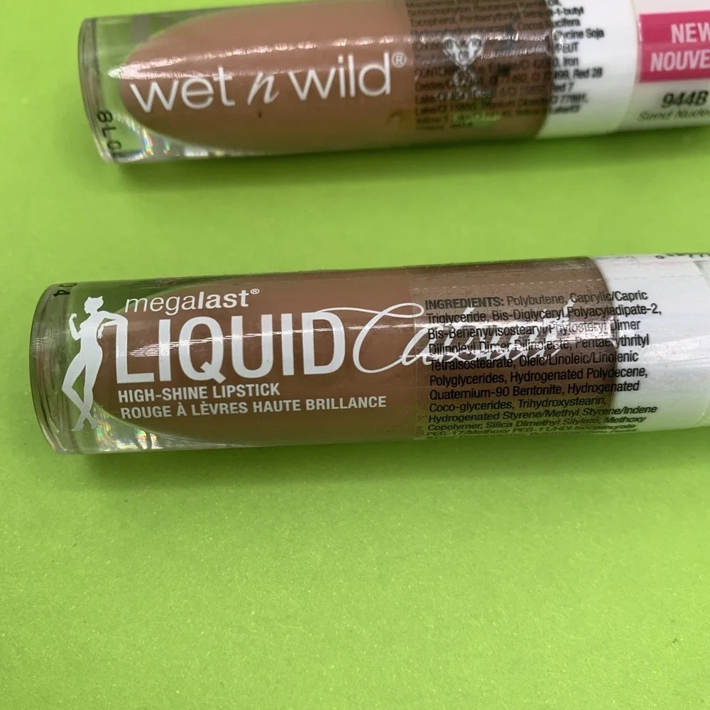 2 Sealed Wet N Wild Megalast LIQUID CATSUIT High Shine Lipstick 944B Send Nudes